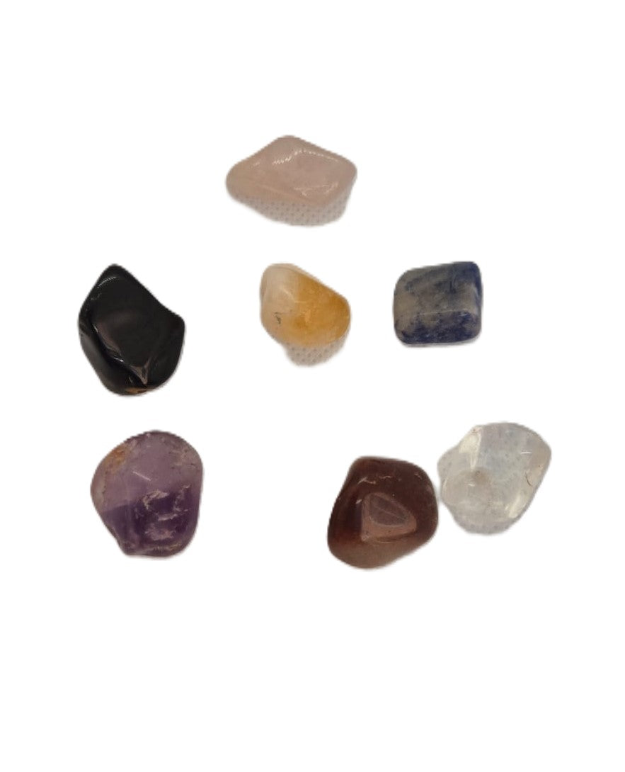 Piedras Naturales para Gemoterapia Set de 7 Chakras