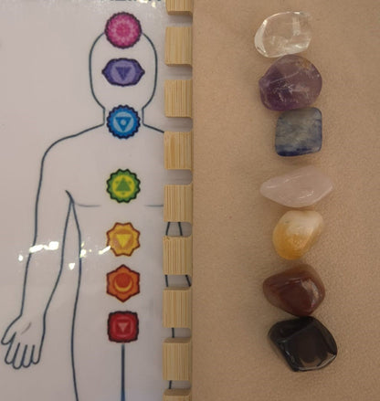 Piedras Naturales para Gemoterapia Set de 7 Chakras